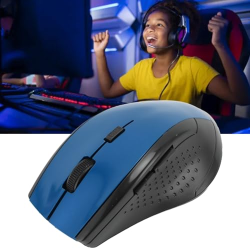 2.4G Mouse, Compact Laptop Mouse for Computer (Blue) - color: Blue
