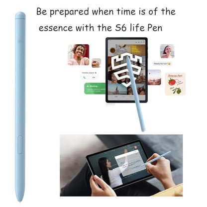 2 Pack S6 Lite Stylus Pen for Samsung Galaxy Replacement for Samsung Galaxy S6 Lite S Pen SM-P610N,P615,P610 Stylus S6 Pen(Blue) - color: Blue