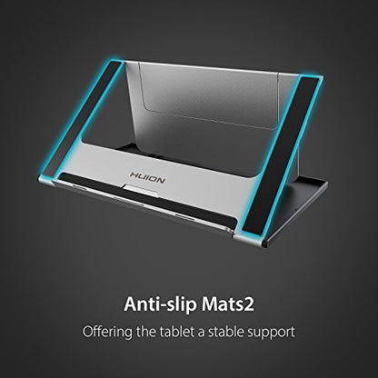 HUION ST200 Adjustable Laptop Stand for Desk, Aluminum Computer Stand | Foldable Desktop Stand, Multi-Angle Portable Desk Stand for Up to 10-16" Laptops, Tablets, Drawing Tablets, Pen Display