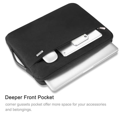 Voova Laptop Sleeve Case 15.6 16 Inch with Handle, 360° Protective Waterproof Slim Computer Bag Cover Compatible with MacBook Pro M2/M3/M4 16, HP Acer Lenovo Yoga ThinkPad Asus Laptop, Black - color: Black, size: 15.6-16 Inch