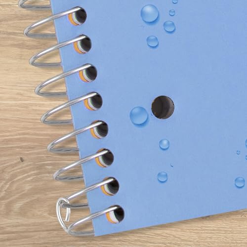 Five Star Spiral Notebook + Study App, 1 Subject, Graph Ruled Paper, 8-1/2" x 11", 100 Sheets, Fights Ink Bleed, Water Resistant Cover, Tidewater Blue (06190AA4) - color: Blue, size: Pack of 1