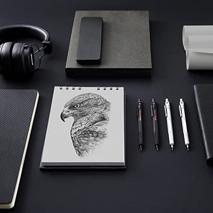 rOtring 600 Mechanical Pencil, 0.5 mm, Silver Barrel (1904445) - color: Silver, size: 0.5mm