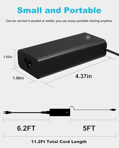 60W 65W USB C Laptop Charger Compatible with Dell Latitude 5540 5550 5420 5450 3550 7420 3540 3450 5520 7440 7430 5530 5430 e5440 for Chromebook XPS 13 Computer AC Power Adapter - color: Dark Black
