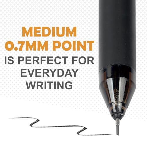 Mechanical Pencil Set 8PCS，Medium Point (0.7mm),Unique Levitation Design of Pen Cap Mechanical Pencils-Back to School Essentials, Note-Taking, Teacher Supplies, Office Supplies, 4 Black+4 Grey
