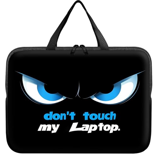 Universal Tablet Laptop Sleeve Case 10 inch, Don't Touch My Laptop Slim Carrying Case Travel Laptop Bag Durable Handbag for 7 to 10-inch Laptops/Notebook/Kids Tablet/ipad/eBook Readers - color: Don't Touch My Laptop, size: 10 inch