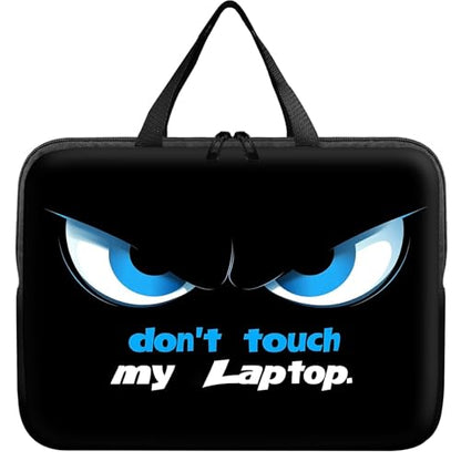 Laptop Sleeve Case Bag 13 inch, Don't Touch My Laptop Slim Carrying Case Handbag Travel Laptop Bag for 13 inch MacBook Air M3/M2/Pro M2/ 13" iPad Pro/Air M4/M2 2024 - color: Don't Touch My Laptop, size: 13 inch