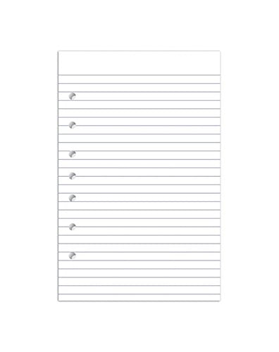 Office Depot Brand Filler Paper, College-Ruled, Mini Binder Paper, 7-Hole Punched, 8-1/2" x 5-1/2", 120 Sheets