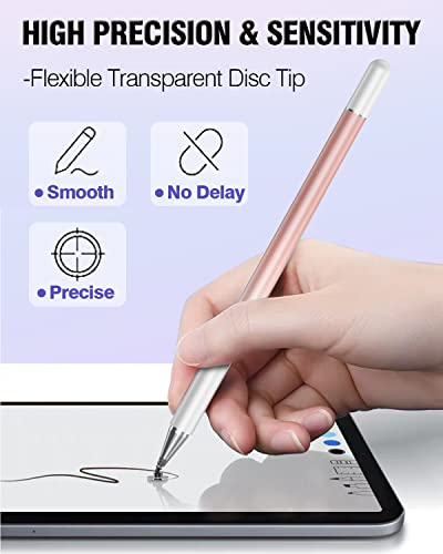 Stylus Pens for Touch Screens, 2 in 1 High Precision Universal Stylus Pen for iPad Compatible with Apple, iPhone, iPad, Android, Samsung Tablets, Phones, 3 Pack-Blue, Green, Yellow - color: Blue, Green, Yellow