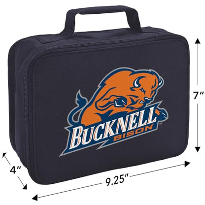 Campus Lab Bucknell University Insulated Soft Sided Lunch Box - Reusable Lunch Bag For School Office Work, BPA Free, Navy - color: Bucknell University