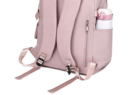 Acmebon Girl Roomy Fashion Laptop Backpack Set Casual Daypack Set for Women Purple - color: Purple