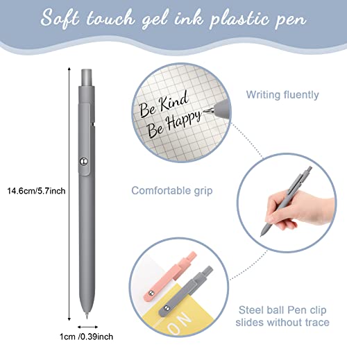 Sherr 50 Pcs Black Gel Ink Pens Bulk Retractable Ballpoint Pen Quick Dry 0.5mm Fine Point Smooth Writing Instrume Back to Shcool Gift for Student Classroom Coworker Teacher Staff Writing, 5 Colors - color: Black