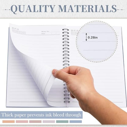 Lewtemi 6 Pack Small Left Handed Notebook 8"x5" Lefty Spiral Notebooks Wire Bound Mini Notebook 50 Sheets College Ruled Paper Journal(Bright Color) - color: Bright Color