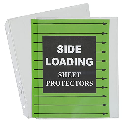 C-Line Side Loading Polypropylene Sheet Protectors, Clear, 2", 11 x 8.5, 50/Box - size: 11 X 8 1/2