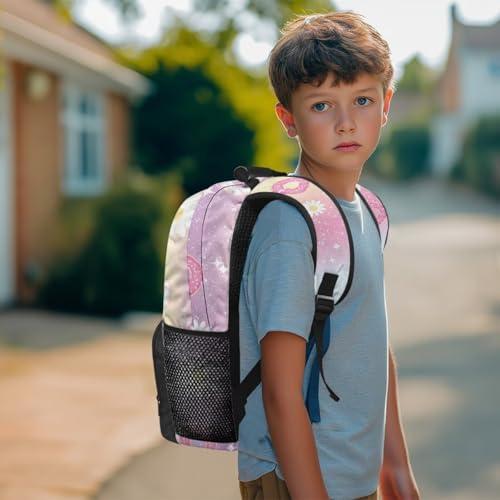Horse Print Kids Backpack with Lunch Box, 4 in 1 School Supplies Set with Pencil Case and Water Bottle Cover, for students ages 9-12 Primary School - color: Horse Print