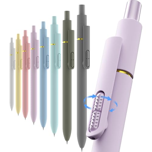 inkipen 8Pcs Gel Pens - 0.5mm Black Ink Pens Fine Point Smooth Writing, Quick Drying Journaling Pens, Cute School & Office Pens for Gift - color: Morandi-8PCS