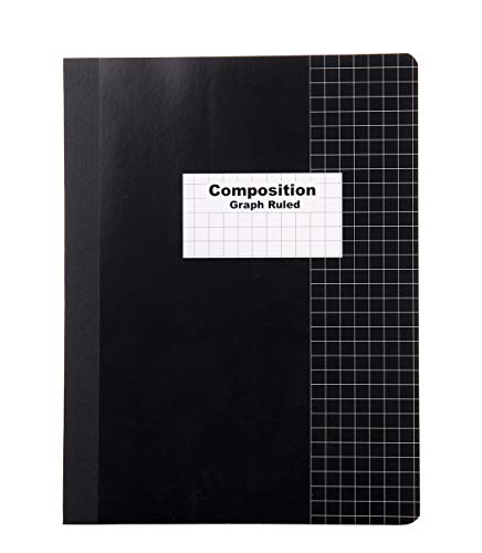 Mintra Office Composition Books - Sturdy Flexible Cover (4 Pack, 4x4 Comp Book - Graph) - color: 4x4 Comp Book - Graph, size: 4 Pack