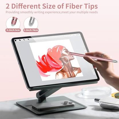 Stylus Pen for Touchscreen,2-in-1 High Sensitivity Stylus | Suitable for iPad/iPhone/Android Tablets,Compatible with Touch Screen Devices(3 Stylus-Black/White/Rose Gold) - color: Black/White/Rose Gold