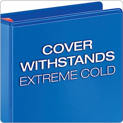 Tops Products 26332 Clearvue Binder, D-Ring, 3-Inch Capacity, 11-Inch x8-1/2-Inch, Blue - color: Blue, size: 3-Inch