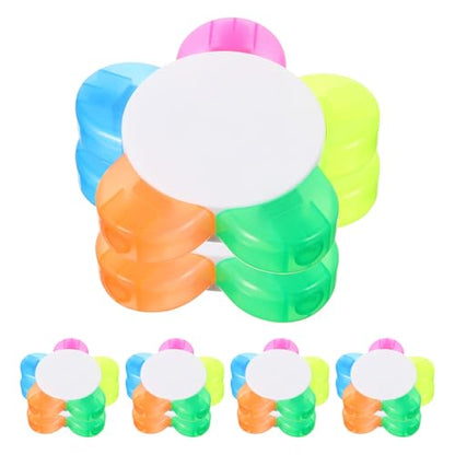 10pcs Flower Petal Highlighters with 5 Vibrant Colors, Lightweight Pp Material, Versatile Use for Office and School, Creative Aesthetic Design for Professionals and Students
