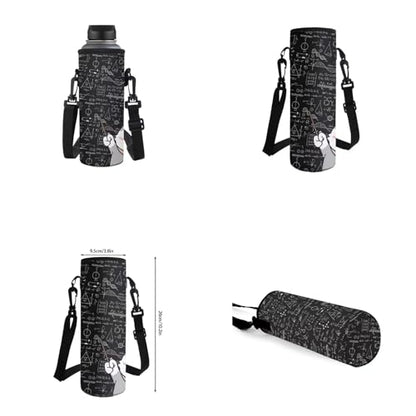 Cat Backpack for School Girls Backpack with Lunch Box Water Bottle Carrier with Strap and Kawaii Pencil Case 4 in 1 Cute Bookbag with Front Pocket 17 inch Large Elementary School Bag for Kids - color: Cat Teacher