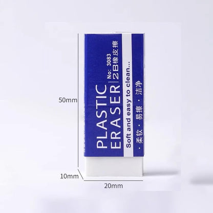 10 Pack Pencil Erasers, Large White Erasers for School Office, Art Erasers for Drawing