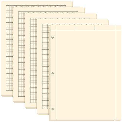 Seajan 5 Pcs Engineering Paper Notebook Engineer Computation Pad,Yellow - color: Yellow