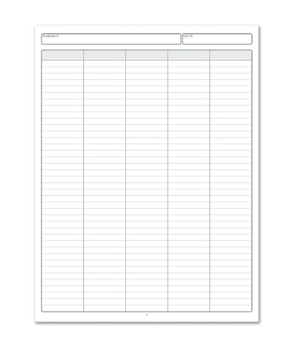 BookFactory 5 Column Columnar Book, Laminate Hardbound, 100 Pages - size: 5 Column, style: Laminate Hardbound