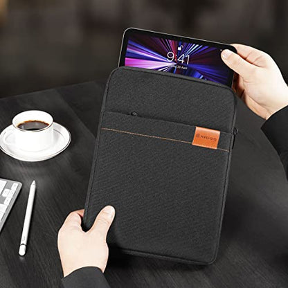 NIDOO Tablet Sleeve Bag 8 inch for 8.3" iPad mini 6/7.9" iPad mini 5/8" Lenovo Tab M8 Gen / 8.7" Galaxy Tab A7 / 8" Huawei MatePad T 8 Water Repellent Vertical Laptop Case Pouch - color: Midnight Black, size: 7.9" - 8" Tablet / 8.3" iPad mini