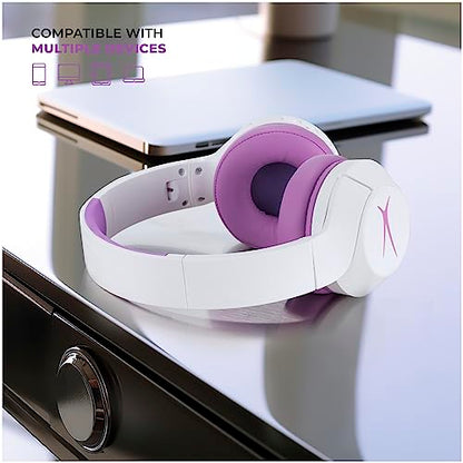 Altec Lansing Kid Safe Noise Cancelling Wireless Headphones 15H Battery, 85dB Volume Limit, Foldable Design Powerful Sound, Active Noise Cancellation Perfect for Kids Ages 7+ - color: Purple