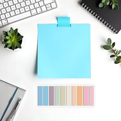 Dwuww 200 Pcs Pink Sticky Index Tabs, Page Markers Notes Tabs Writable and Repositionable Book Flags Tabs Strip Index Tabs Office Supplies for Page Marking Classify File Notebooks