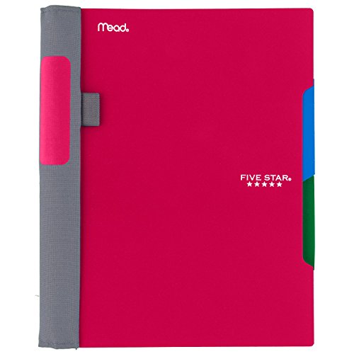 Five Star Advance Spiral Notebooks, 2 Subject, College Ruled Paper, 100 Sheets, 9-1/2" x 6", Black, Red, White, 3 Pack (38639) - color: 13 Traditional, size: Pack of 3
