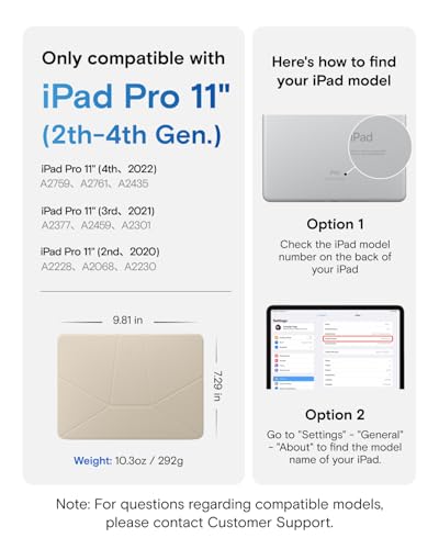 MOFT Dynamic Folio Case for iPad Pro 11" (4th 2022 | 3rd 2021 | 2nd 2020), Slim Magnetic Stand Case with 20+ Viewing Angles,Beach White x Terracotta - color: Beach White x Terracotta, size: iPad Pro 11"(4th 2022/3rd 2021/2nd 2020)
