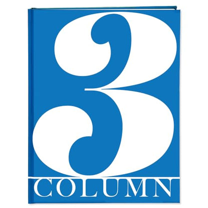 BookFactory 3 Column Book, Hardbound Columnar Notebook, 100 Pages - size: 3 Column, style: Laminate Hardbound