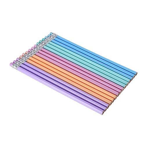 50PCS Triangular Grip Wooden cased Pencils for Kids with Erasers, Fun Cute Wood Wedding Golf Triangle Pencils for School,Drawing,Gift (50PCS) - style: Modern