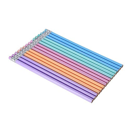 50PCS Triangular Grip Wooden cased Pencils for Kids with Erasers, Fun Cute Wood Wedding Golf Triangle Pencils for School,Drawing,Gift (50PCS) - style: Modern