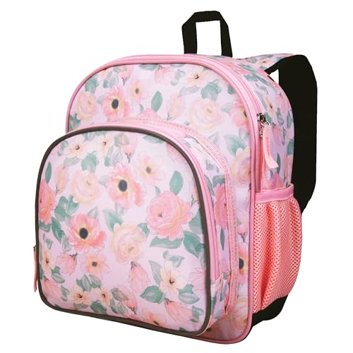 Wildkin JumpOff Jo 12-inch Kids Backpack – Lightweight, Durable Toddler Bag - Floral Watercolor - color: Floral Watercolor