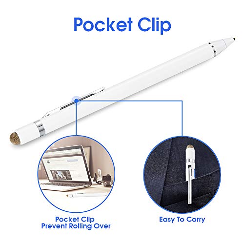 Stylus for Dell XPS 15" 2-in-1 9575 9570 Pen, EDIVIA Digital Pencil with 1.5mm Ultra Fine Metal Tip Pencil for Dell XPS 15" 2-in-1 9575 9570 Stylus, White