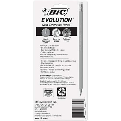 BIC Evolution Cased Pencil, 2 Lead, Yellow Barrel, 48-Count - color: Yellow, size: 1 Count (Pack of 1)