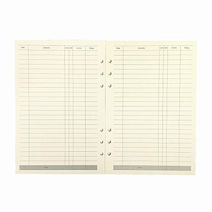 A5 Planner Inserts,6 Ring Budget Binder Refill,Personal Accounting Book for Filofax, 90 Pages Double Side Printed, 100Gsm Paper, Harphia(A5 5.59 x 8.27'',Finance) - color: Finance Schedule, size: A5