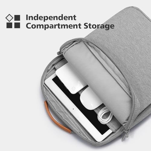 KIZUNA Tablet Sleeve Case 10 Inch Shoulder Bag for 11" iPad Pro M4 M2/11 10.5" 10.9" iPad Air M2/ 10.9" iPad 10 9 8/10" Surface Go 3/ Samsung Galaxy Tab A8/10.5" Galaxy Tab S6,Grey - color: Grey, size: 9.7-10.5 Inch / 10.5" 11" iPad Pro