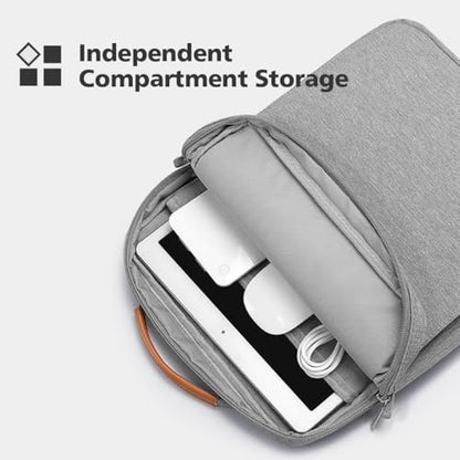 KIZUNA Tablet Sleeve Case 12.5 Inch Shoulder Bag for 13" 13.6" Macbook Air M3 M2/ MacBook Pro 14 M1 M2/ 12.9" 13" iPad Pro M4/ iPad Air M2 Tablet / 13 inch Surface Pro 10 9 8/13.4" XPS 13 Samsung,Grey - color: Grey, size: 12-13 Inch / MacBook Air 13 M3 20