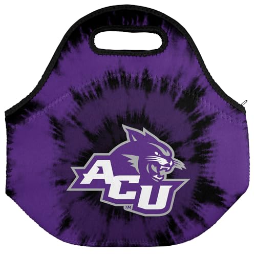 Campus Lab Abilene Christian University Tie-Dye Soft Neoprene Lunch Bag - color: Abilene Christian University Wildcats