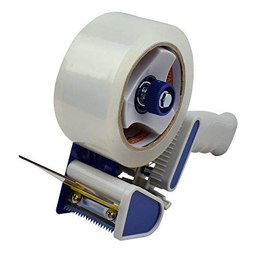 Tape King Packing Tape Dispenser Gun - Handheld Tape Gun with 2 Bonus Clear Packaging Tape (2 Inch Wide) - Shipping Tape for Sealing, Storing, and Moving Boxes, 2 Pack