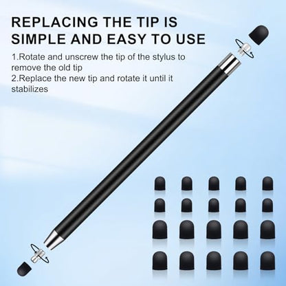 Stylus Pen [10 Pack] Universal Capacitive Touch Screen Pens for iPad/iPhone/Smartphones and Tablets,Compatible with All Capacitive Touch Screen(10 Black/White) - color: 10 black/white