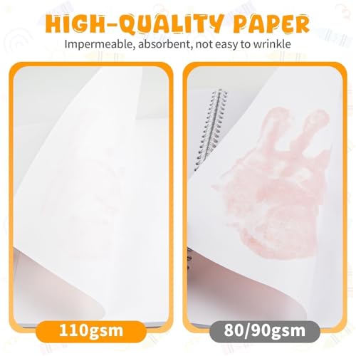 Umriox Drawing Pad for Kids, 9" x 12" Sketch Book, 4-Pack Sketch Pad (50 Sheets Each), 110gsm Acid-Free Drawing Paper, Glue-Bound Art Sketchbook for Kids' Classroom, Travel & School Art Supplies - size: 9" x 12"