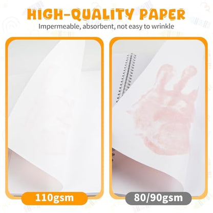 Umriox Drawing Pad for Kids, 9" x 12" Sketch Book, 4-Pack Sketch Pad (50 Sheets Each), 110gsm Acid-Free Drawing Paper, Glue-Bound Art Sketchbook for Kids' Classroom, Travel & School Art Supplies - size: 9" x 12"