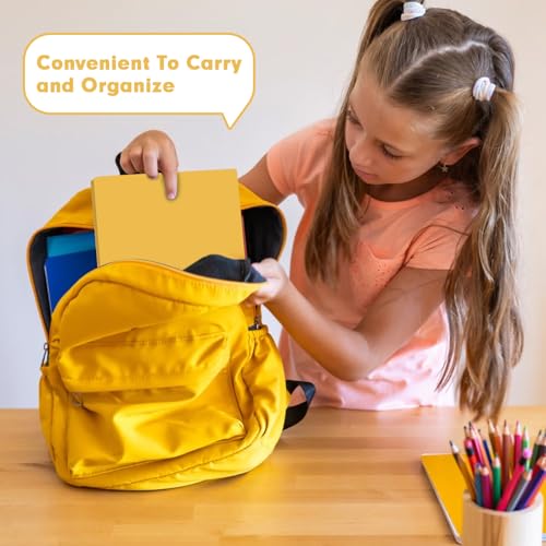 Plastic 2 Pocket Folders with Prongs, 30 Pack, Heavyweight, Letter Size Poly Folders with 3 Metal Prongs Fastener Clips (Yellow) - color: Yellow
