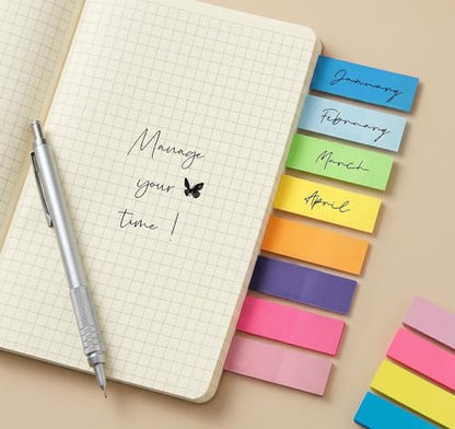 40 Pack Small Sticky Notes,100 Pads/Pack Sticky Tabs,4000 Sheets Index Tabs Repositionable,Mini Self-Stick Note Pads,8 Bright Colors Page Flags Mini Post for Office,School,Home,Meeting,Back to School - size: 15x50mm