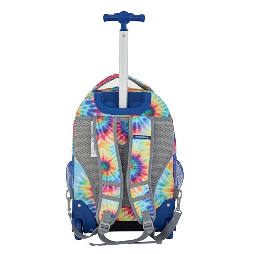 Travelers Club 4 Piece Rolling Backpack Set With Accessories, Tie Dye - color: Tie Dye