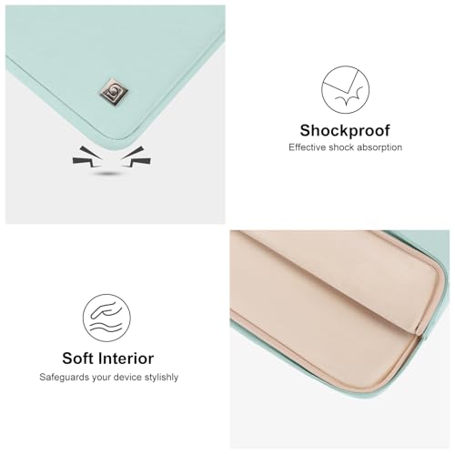 DOMISO 17 inch Laptop Sleeve Case Notebook Bag Protective Carrying Handbag for 17.3" Dell Inspiron/MSI GS73VR Stealth Pro/IdeaPad 300 320 321/HP Envy 17/LG Gram 17"/ASUS ROG Strix GL702VS,Mint Green - color: Mint Green, size: 17 inch